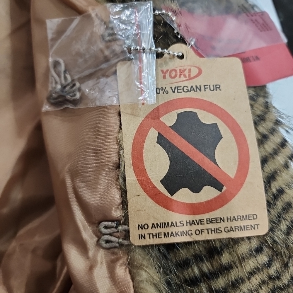 Yoki Textured Brown Teddy Jacket - Picture 6 of 9